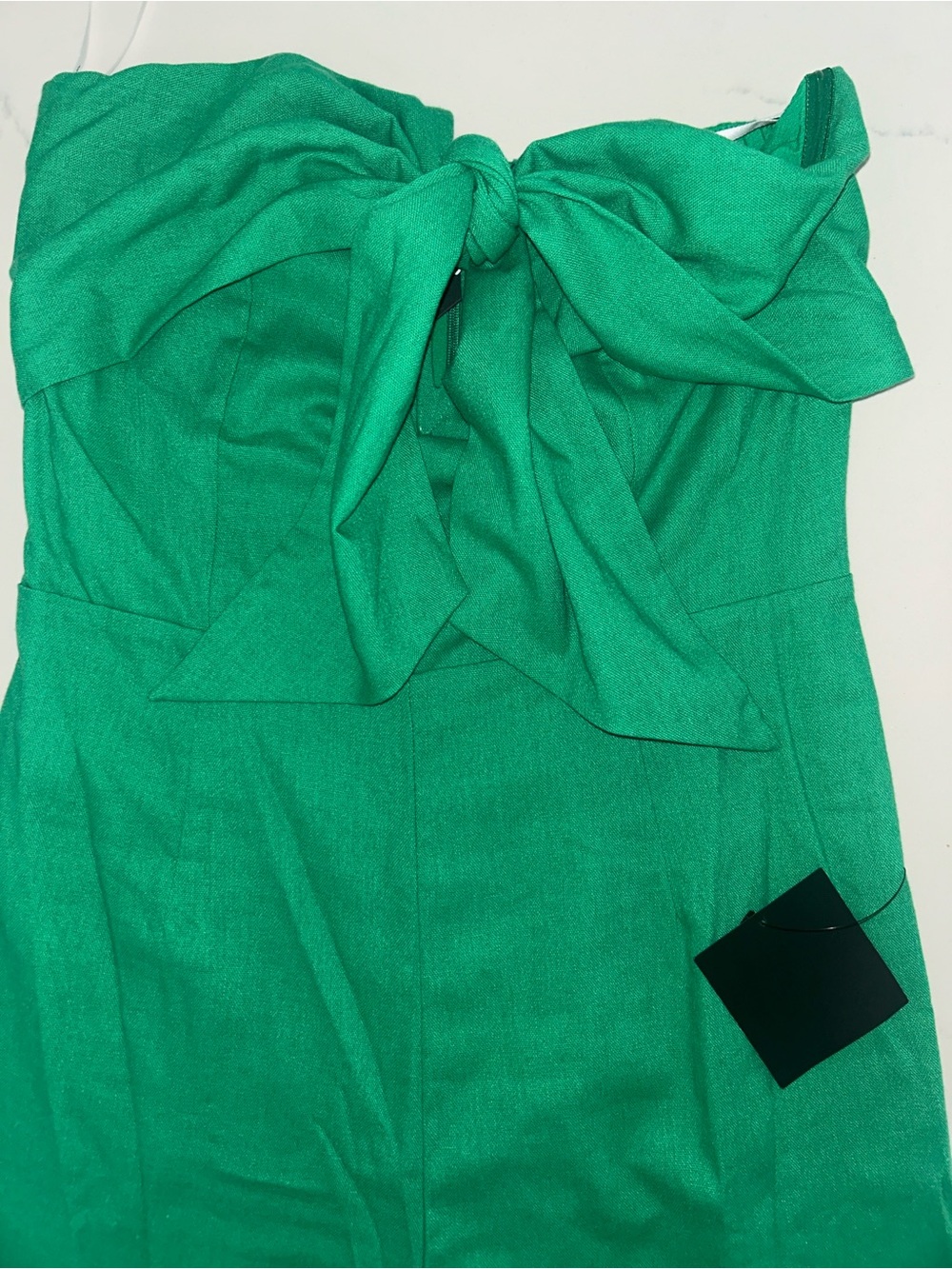 Lulus Sunshine Aura Green Tie-front Strapless Jumpsuit - Size M - Picture 9 of 9